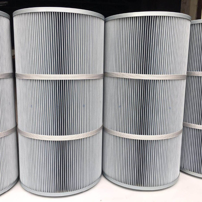 Cartuchos industriales del filtro de aire de la fibra sintética poliéster de 0,1 micrones antiestático